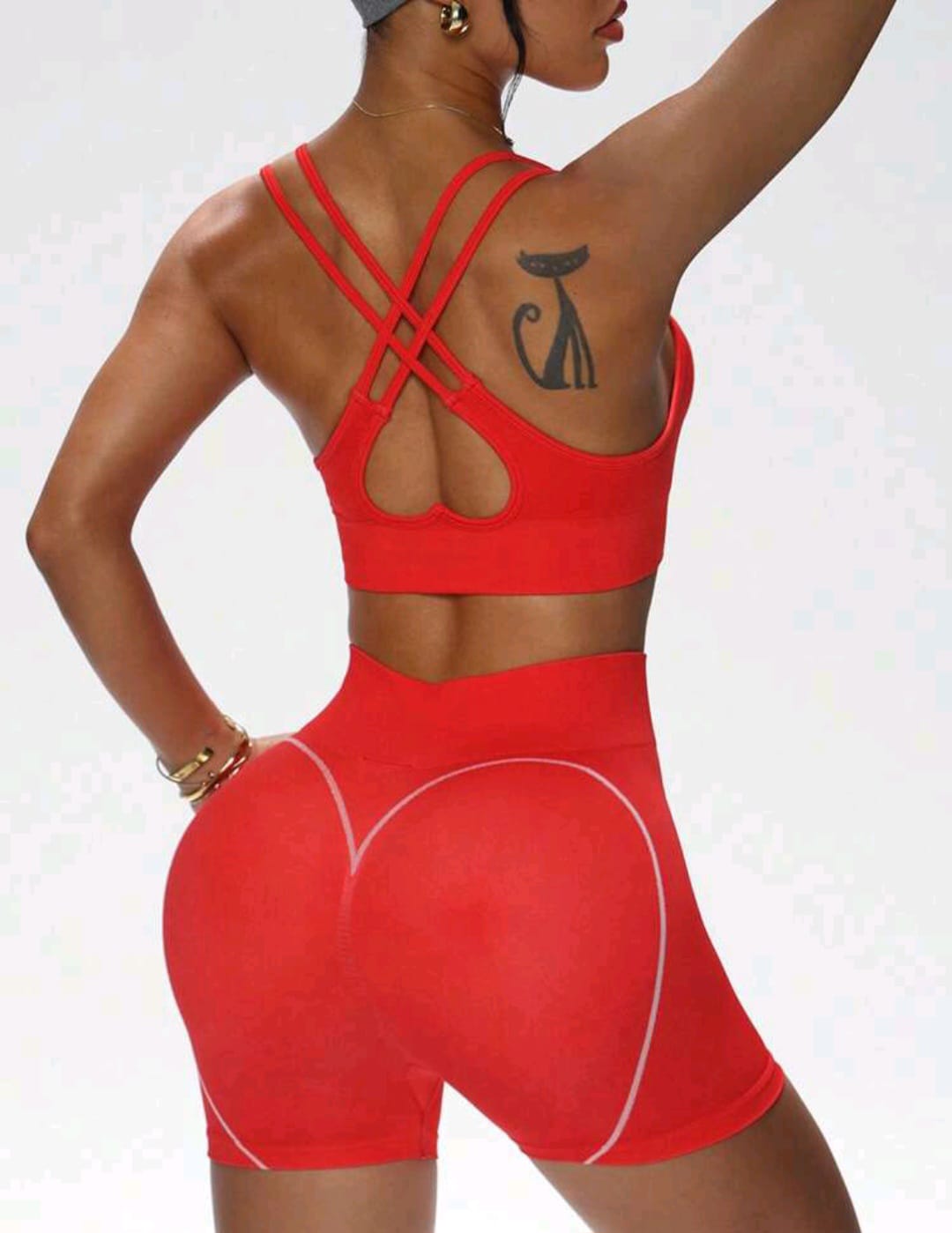 FrimFit Women's solid Color Camisole Fitness Suit